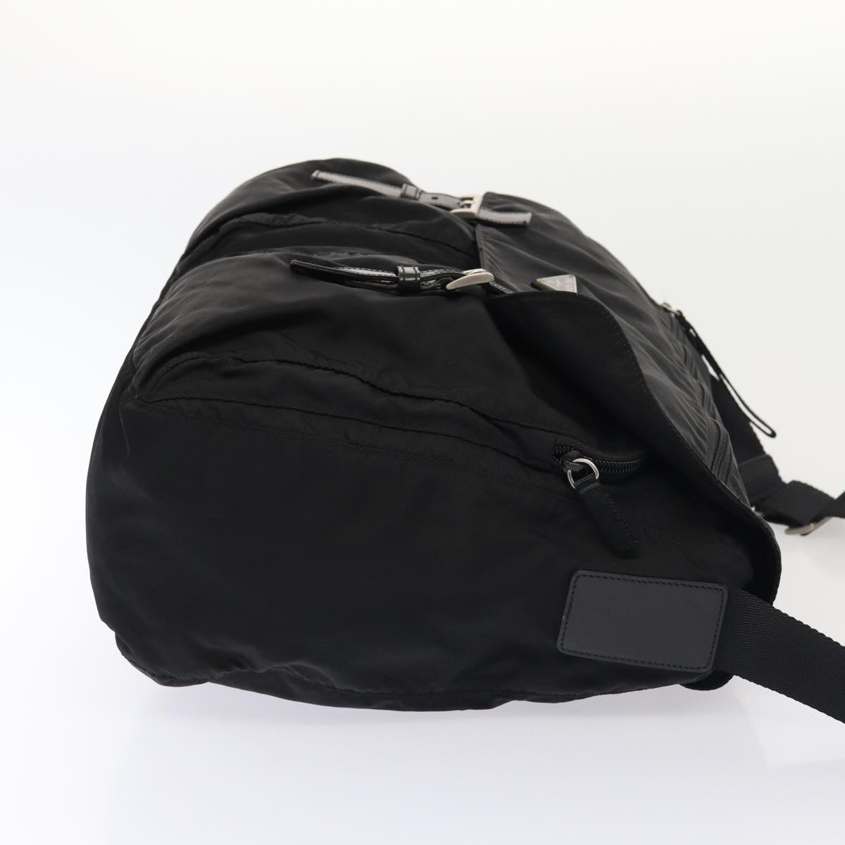 Luxury Prada Shoulder Bag Nylon Black Silver  ac3168