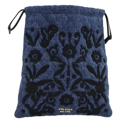 Luxury Prada Pouch Denim Navy  ac3172