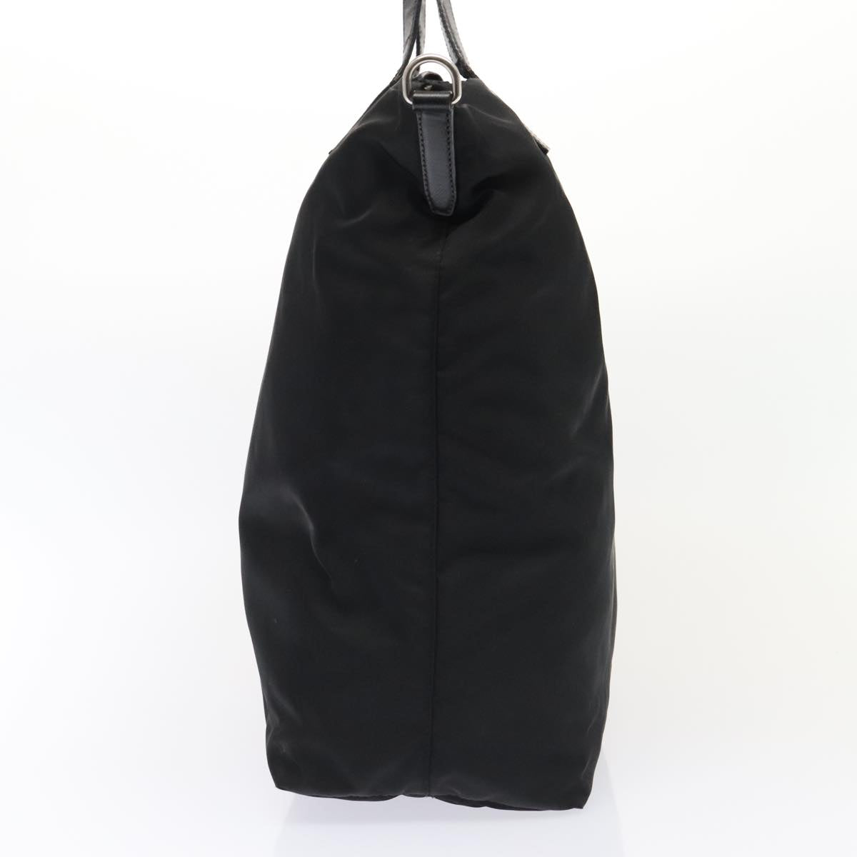 Luxury Prada Tote Bag Nylon 2way Black Silver  ac3218