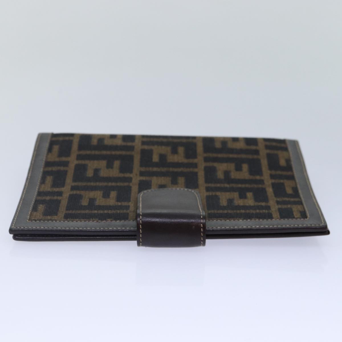 Luxury Fendi Zucca Canvas Day Planner Cover Brown Black goldac3226