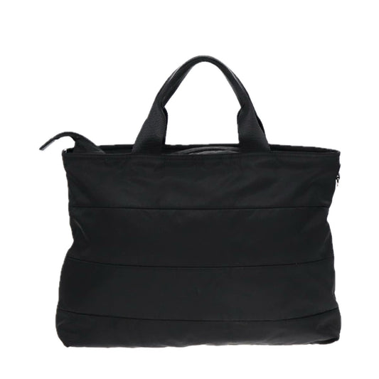 Luxury Prada Tote Bag Nylon 2way Black Silver  ac3238