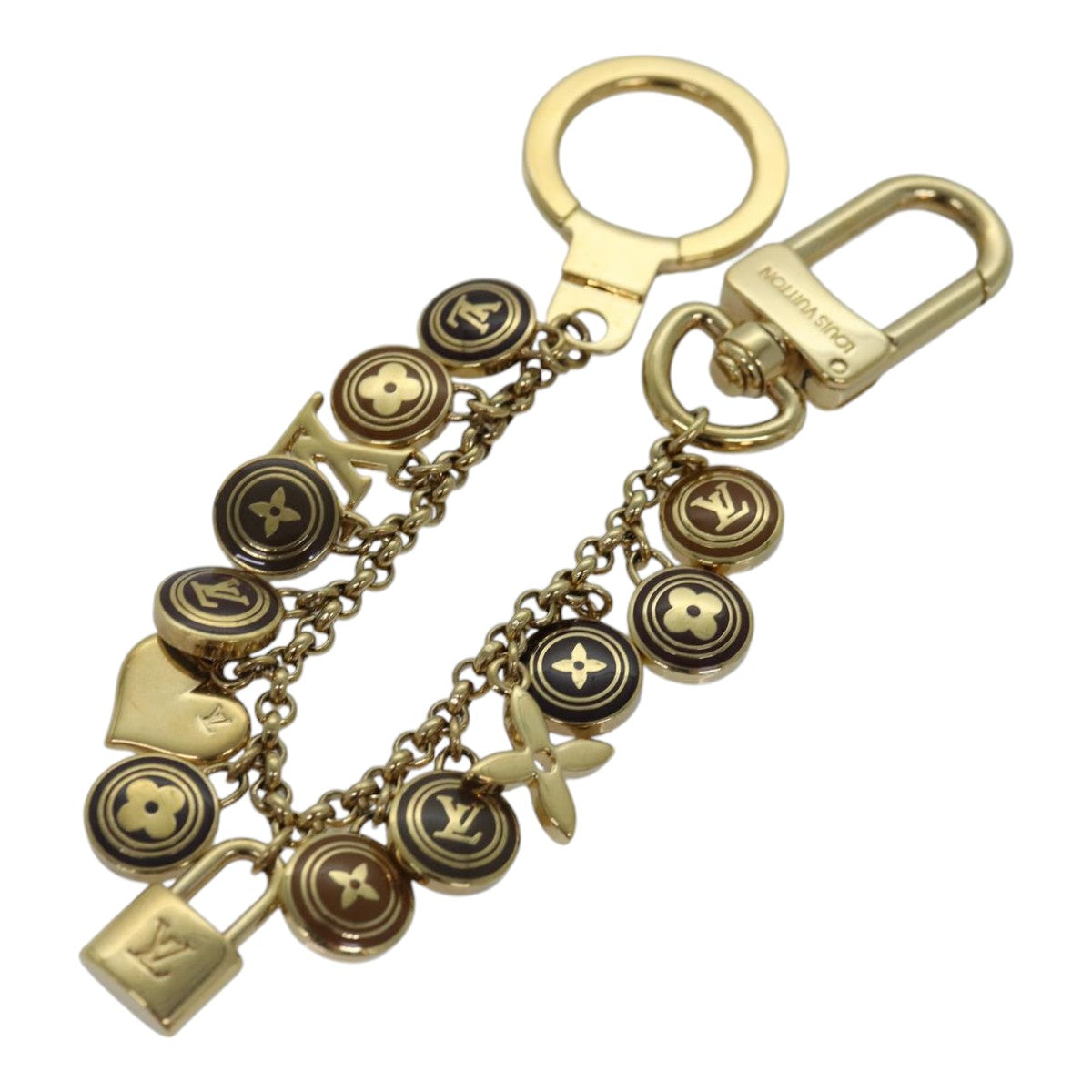LOUIS VUITTON Monogram Porte Cles Chainne Pastilles Charm M66172 LV ac3239