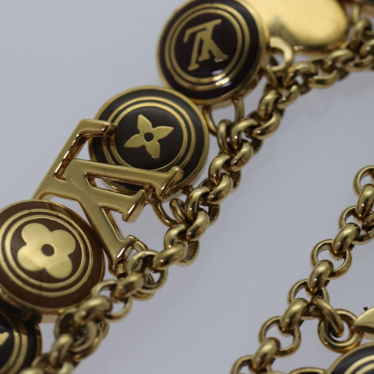 LOUIS VUITTON Monogram Porte Cles Chainne Pastilles Charm M66172 LV ac3239