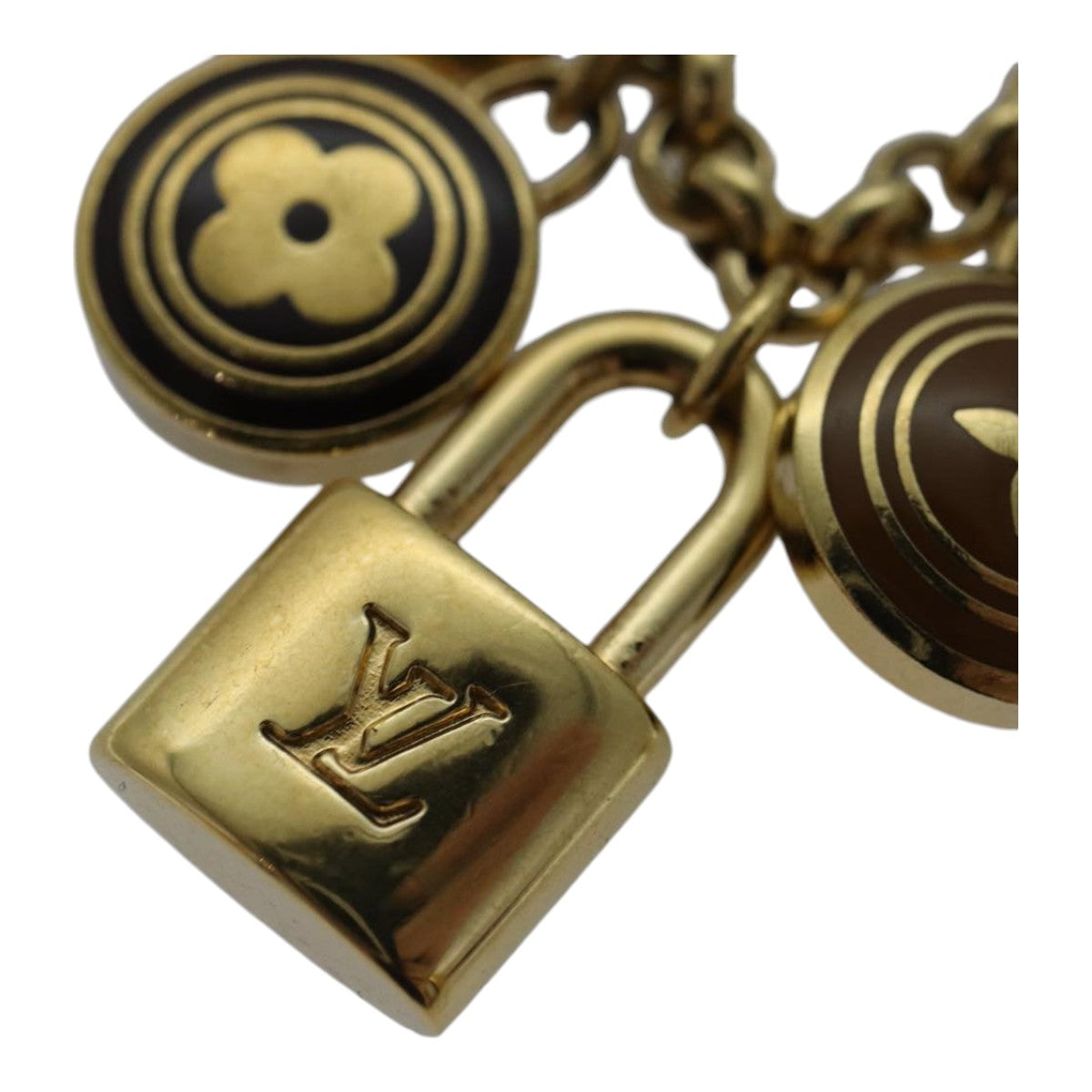 LOUIS VUITTON Monogram Porte Cles Chainne Pastilles Charm M66172 LV ac3239