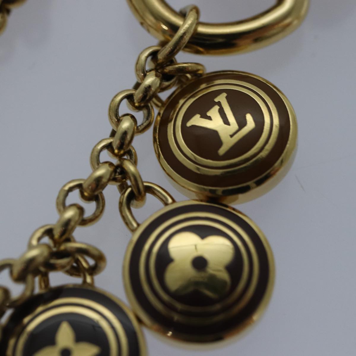 LOUIS VUITTON Monogram Porte Cles Chainne Pastilles Charm M66172 LV ac3239