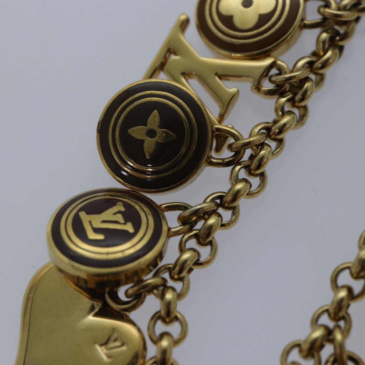 LOUIS VUITTON Monogram Porte Cles Chainne Pastilles Charm M66172 LV ac3239