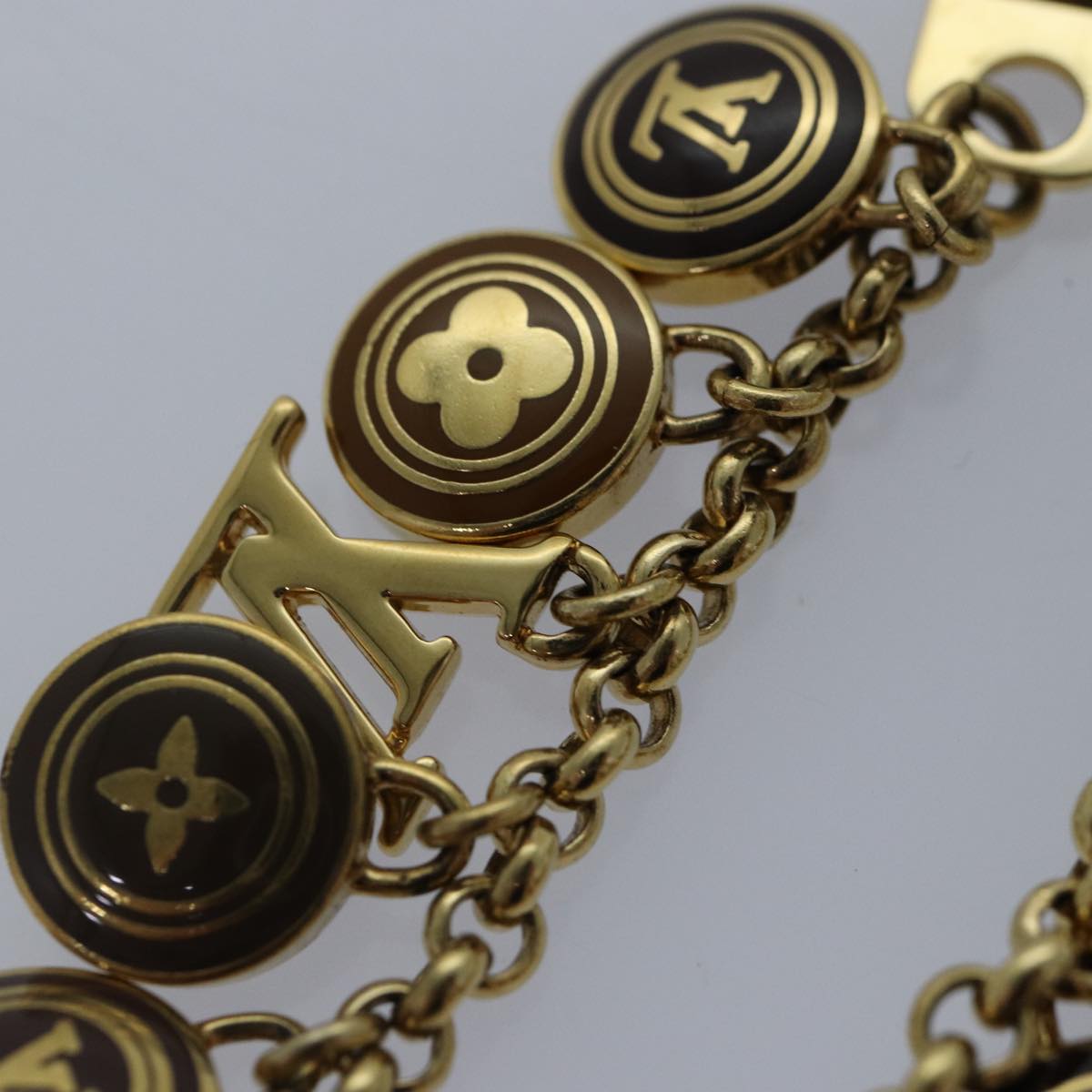 LOUIS VUITTON Monogram Porte Cles Chainne Pastilles Charm M66172 LV ac3239