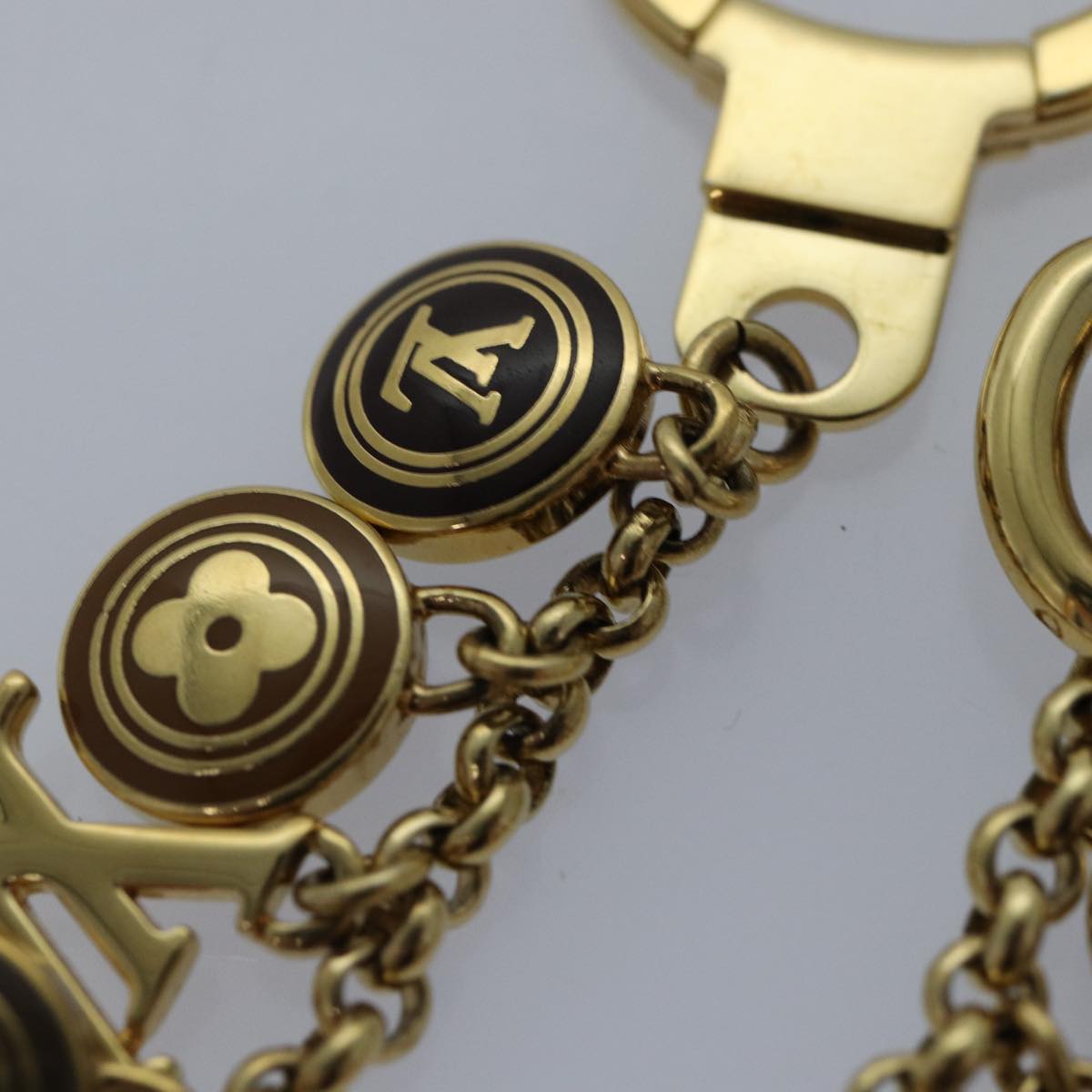 LOUIS VUITTON Monogram Porte Cles Chainne Pastilles Charm M66172 LV ac3239