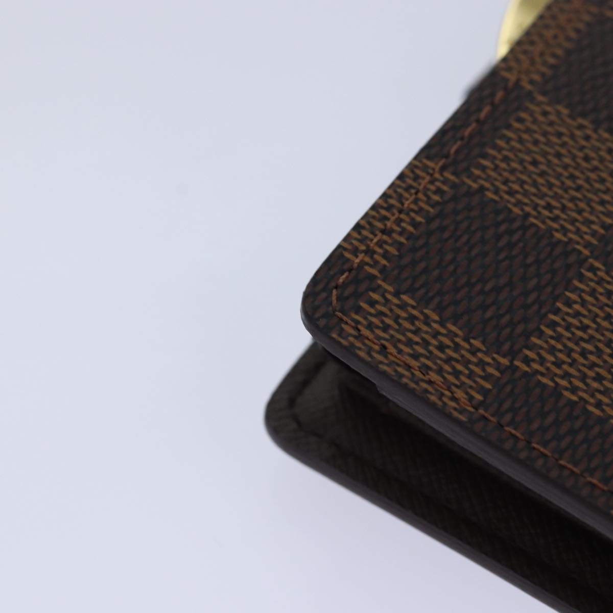 LOUIS VUITTON Damier Ebene Porte Monnaie Billets Viennois N61664 LV ac3246