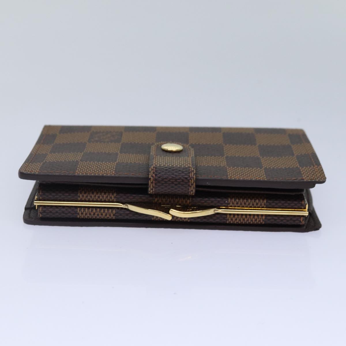 LOUIS VUITTON Damier Ebene Porte Monnaie Billets Viennois N61664 LV ac3246