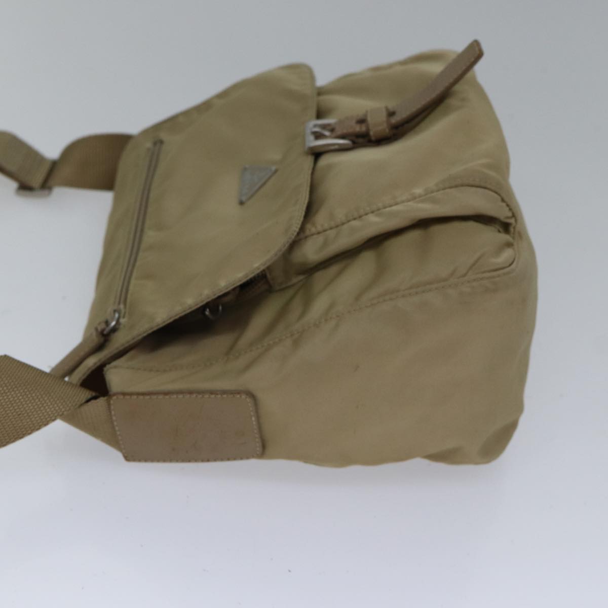 Luxury Prada Shoulder Bag Nylon Beige  ac3250