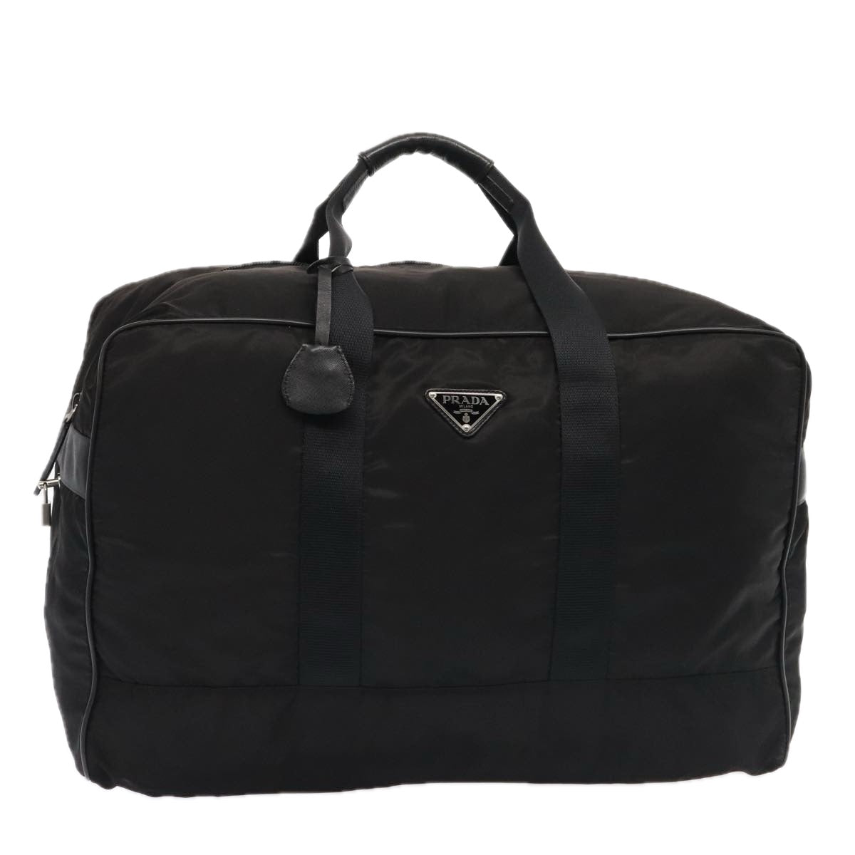 Luxury Prada Boston Bag Nylon Black  ac3266