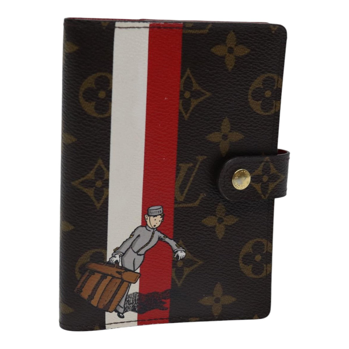LOUIS VUITTON Monogram Groom Agenda PM Day Planner Cover R20018 LV ac3268