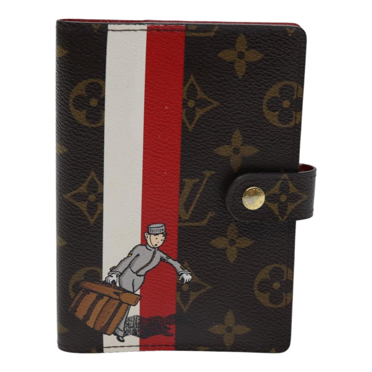 LOUIS VUITTON Monogram Groom Agenda PM Day Planner Cover R20018 LV ac3268