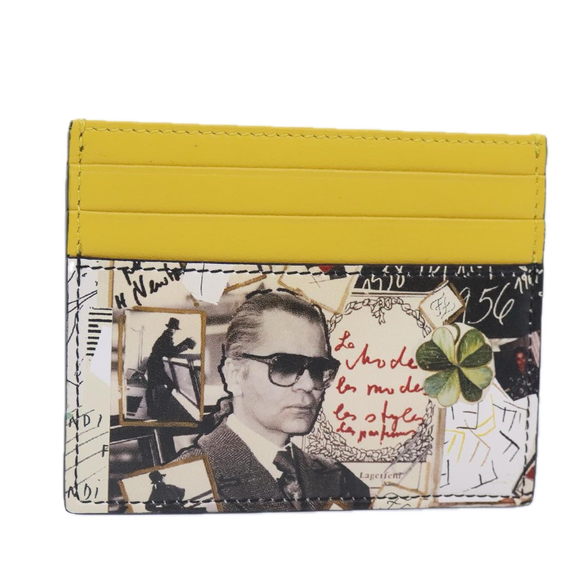 Luxury Fendi Card Case Leather Yellowac3270