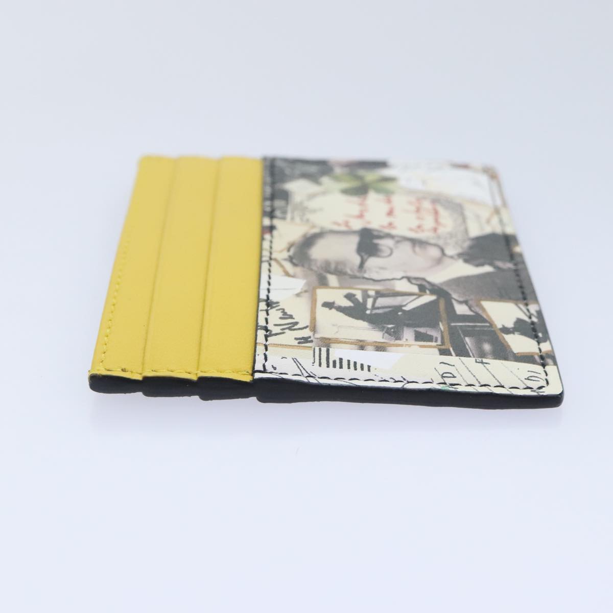 Luxury Fendi Card Case Leather Yellowac3270