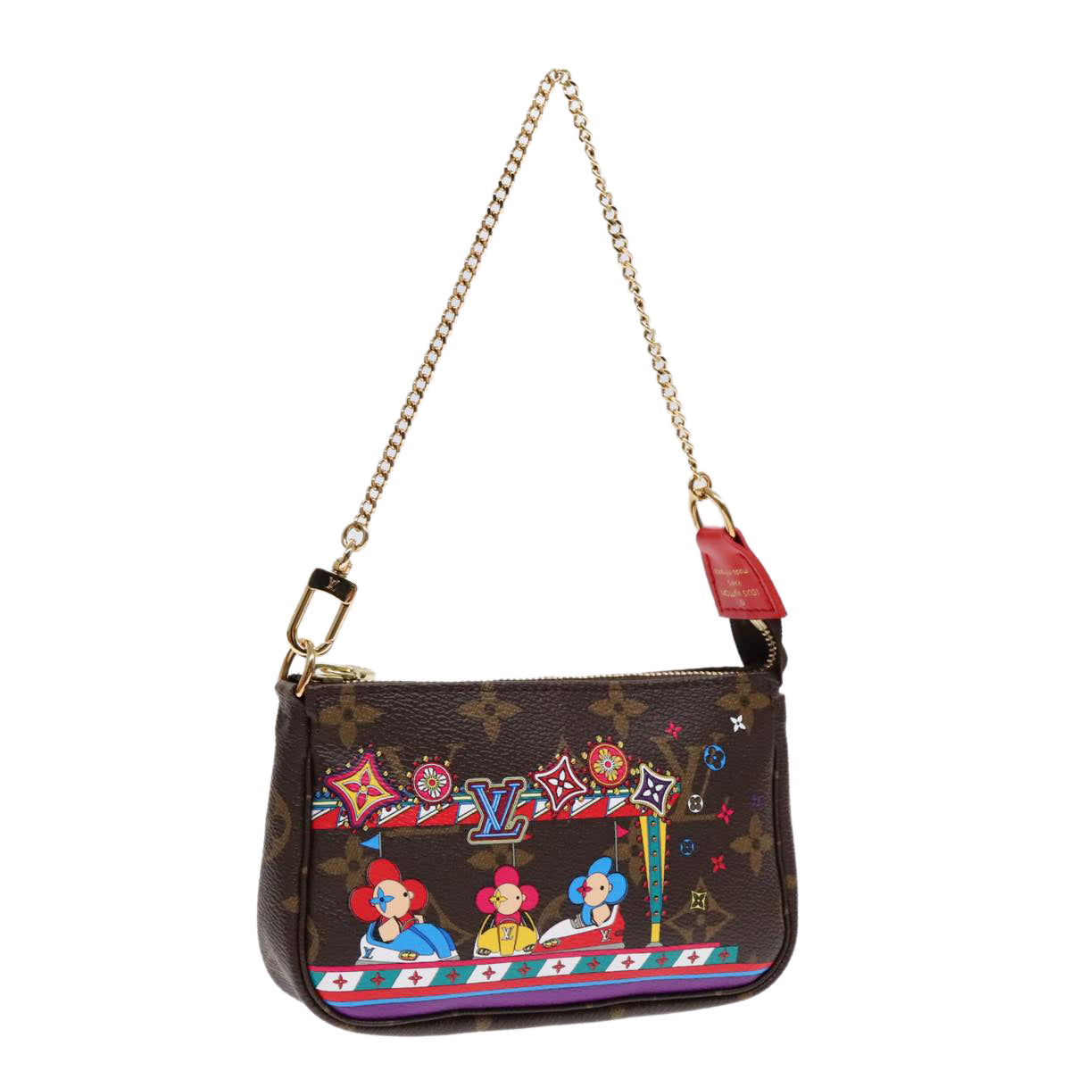 LOUIS VUITTON Monogram Vivienne Mini Pochette Accessoires M69976 LV ac3272