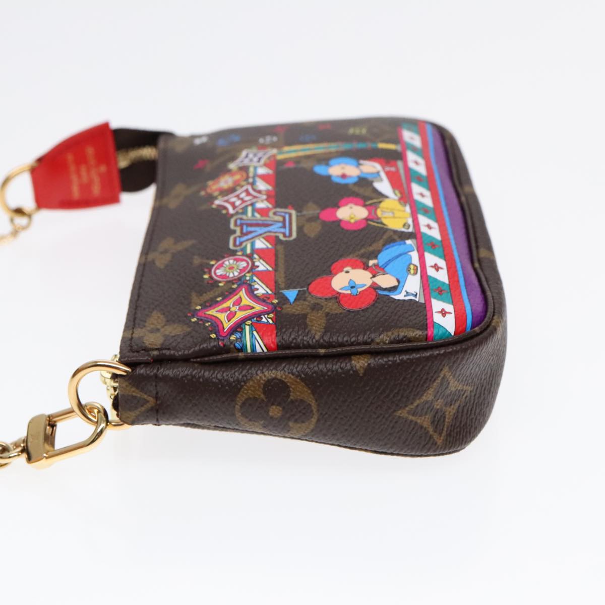LOUIS VUITTON Monogram Vivienne Mini Pochette Accessoires M69976 LV ac3272