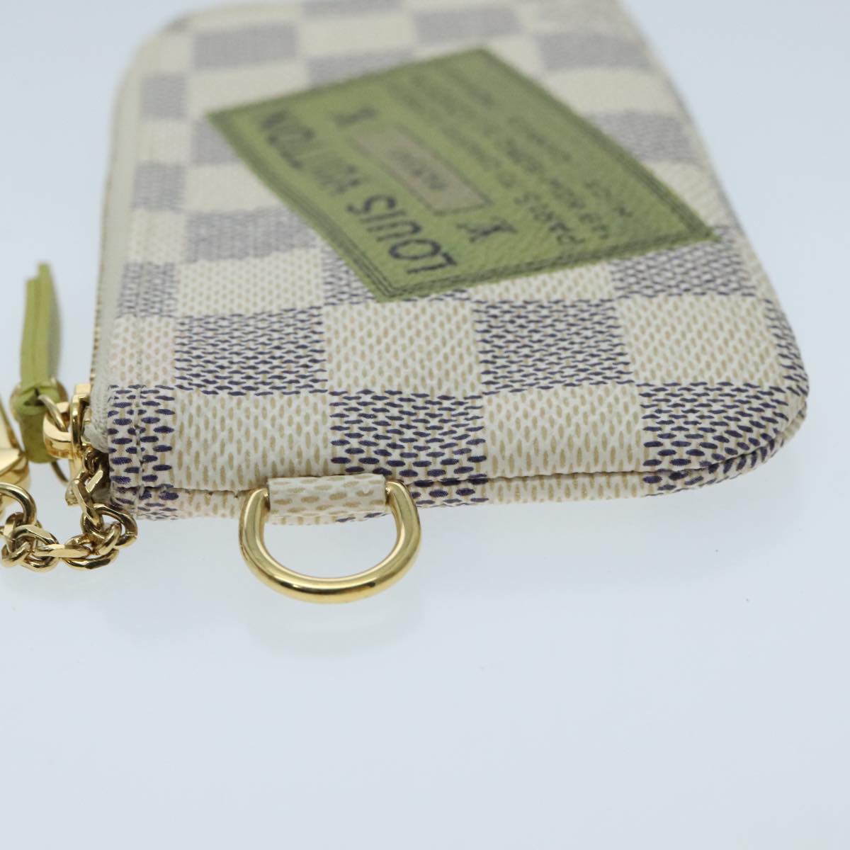 LOUIS VUITTON Damier Azur Pochette Cles Compli Coin Purse N63805 LV ac3284