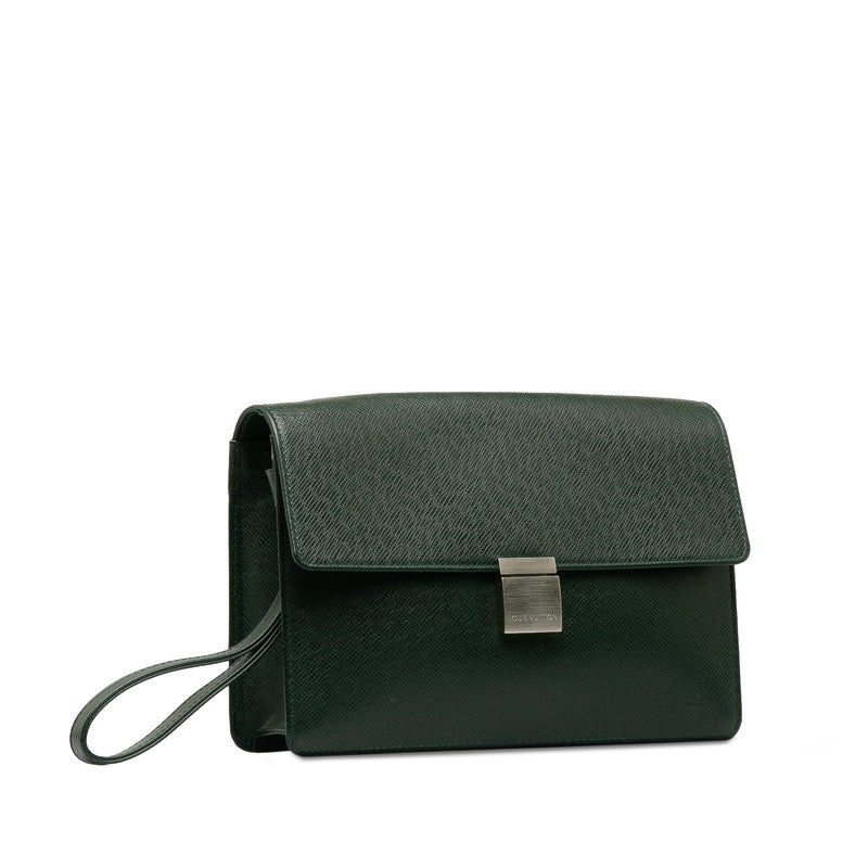 Louis Vuitton Taiga Selena Secundary Clutch Bag M30784 Epiious Green Leather Men Louis Vuitton