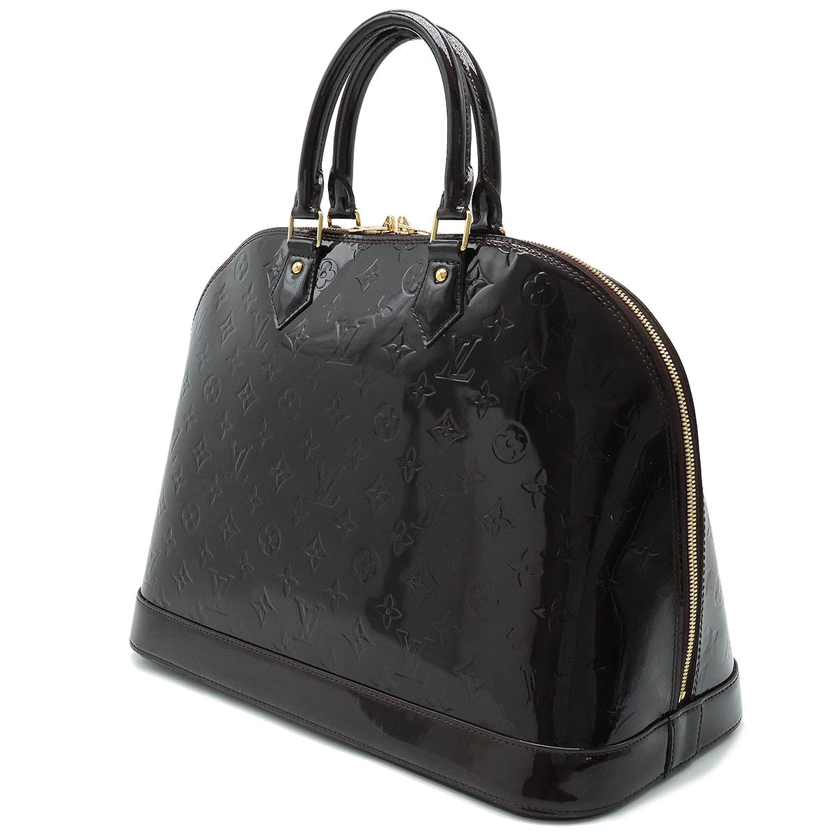 Louis Vuitton Louis Vuitton Monogram Vernis Alma GM Handbag Patent Leather M93595