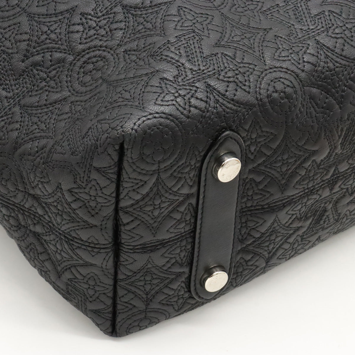 Louis Vuitton Monogram Antique Hob PM Shoulder Bag Semi-Sheldder Leather Noneir Black M93833