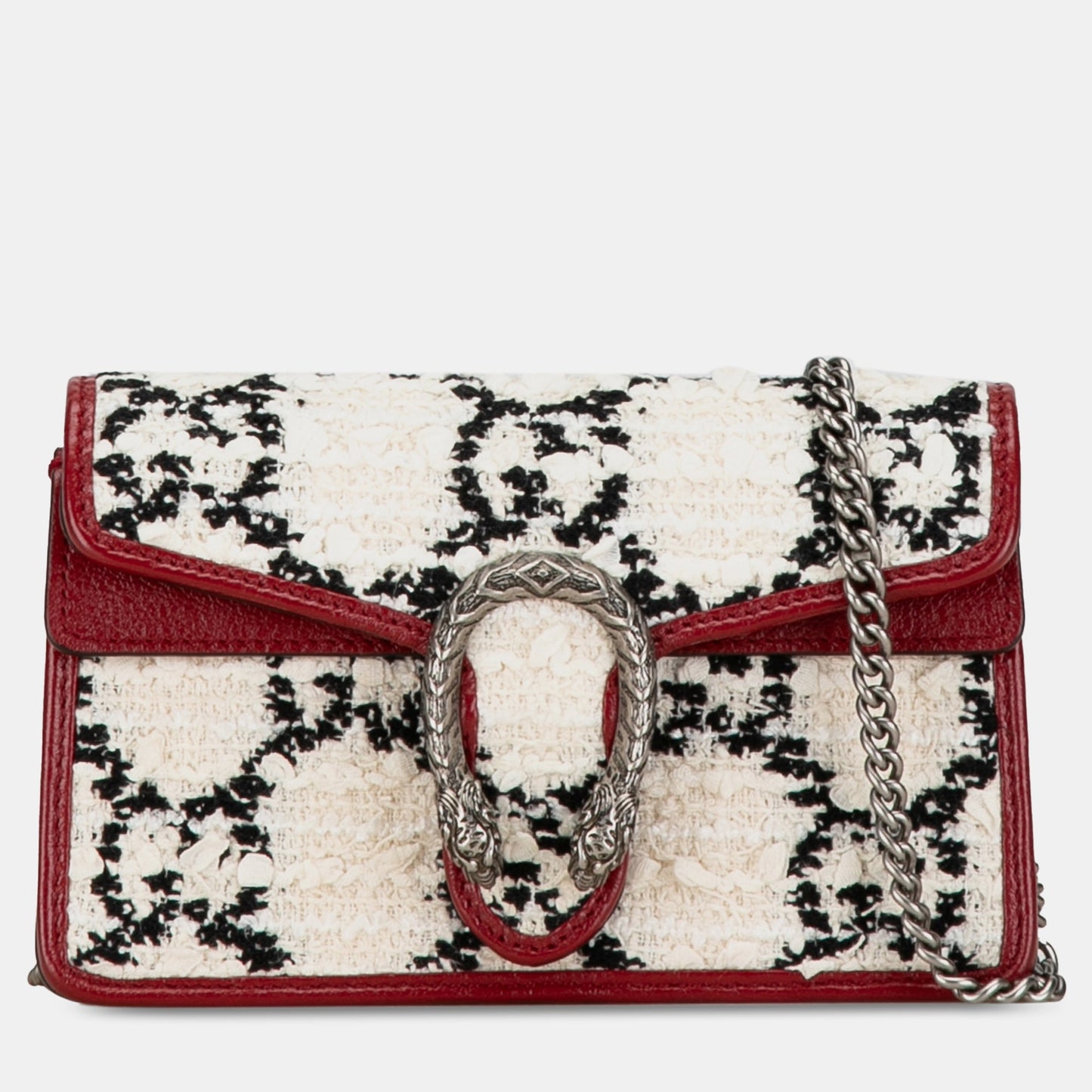 Luxury Gucci Trending 2025 Super Mini GG Tweed Dionysus Crossbody Bag