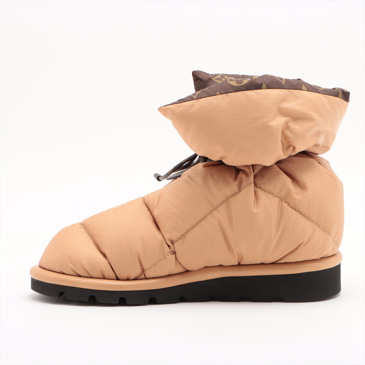 Louis Vuitton Pillowline 21 Years Nylon Boots 37  Beige SC0211 Monogram