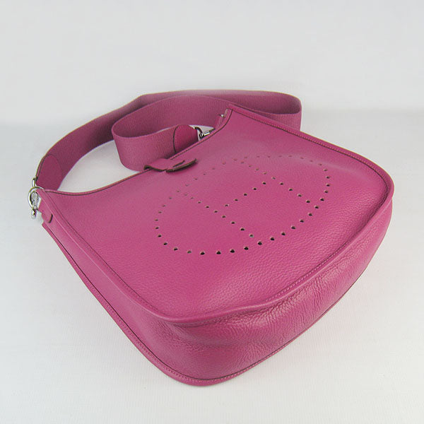 Luxury Hermes Evelyne I handbag H6309 peach silver