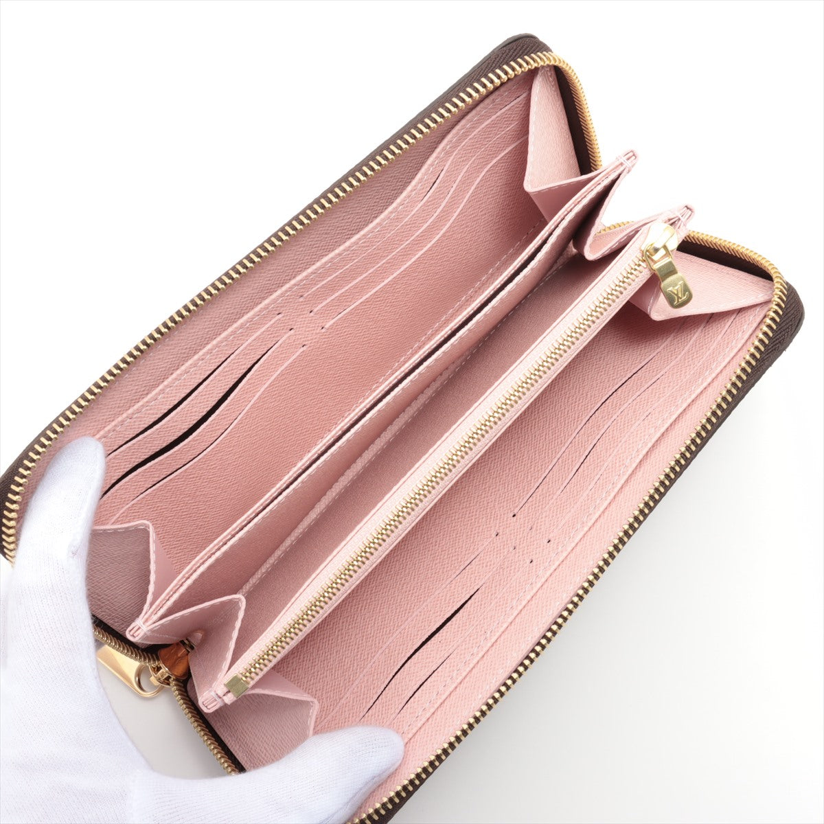 Louis Vuitton Monogram  Wallet M41894 Rose Valerie Round Zip Wallet