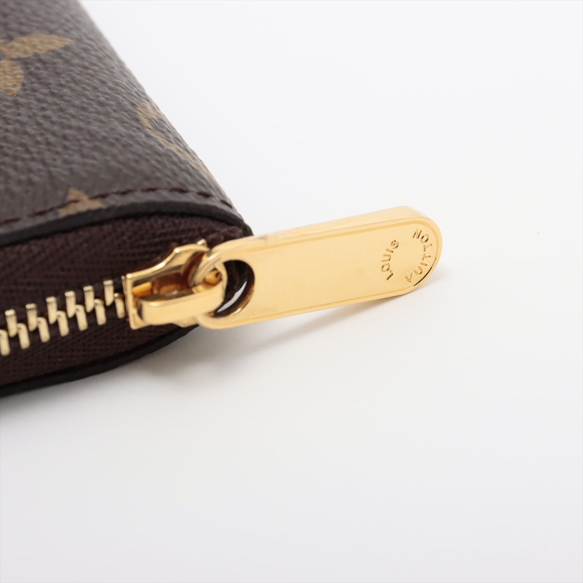 Louis Vuitton Monogram Zippyr Coin Pass M60067 Brown Coin Case