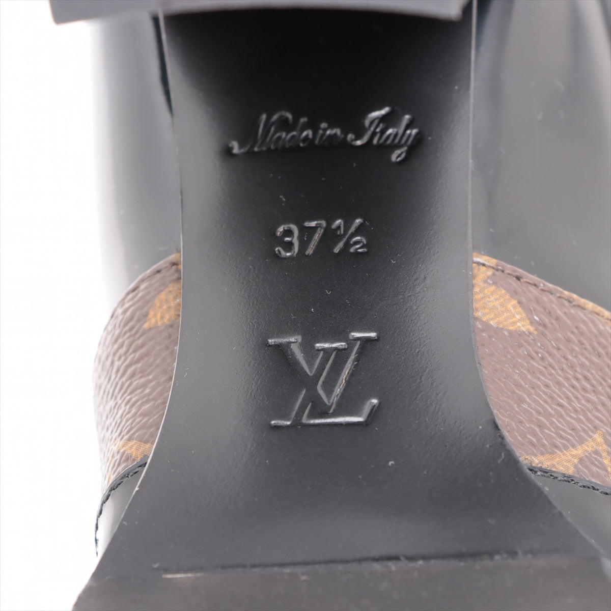 Louis Vuitton Start Trail Line 20 Years PVC  Leather Short Boots 37 1/2  Black × Brown MA0280 Monogram