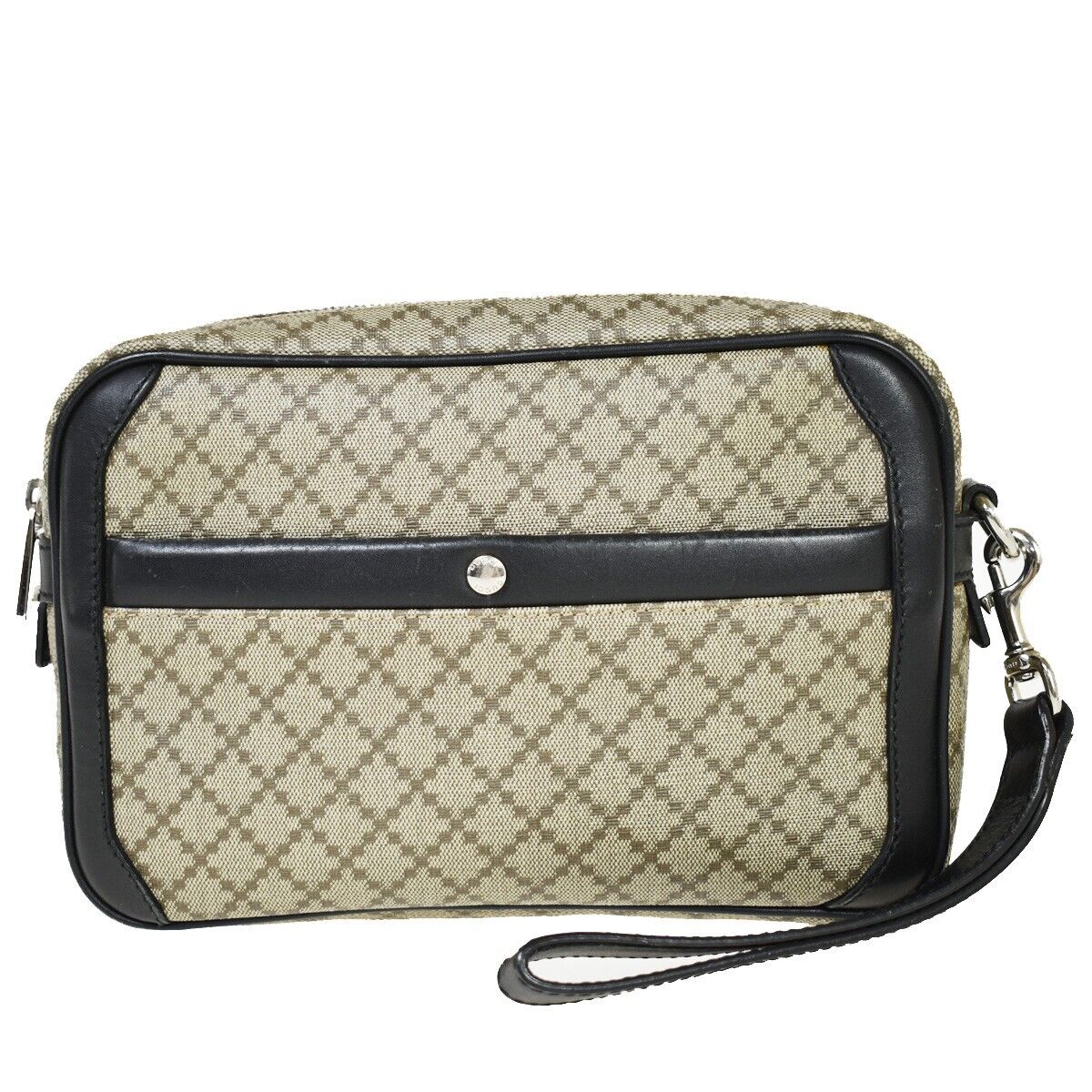Gucci Diamante  Canvas Clutch Bag ()