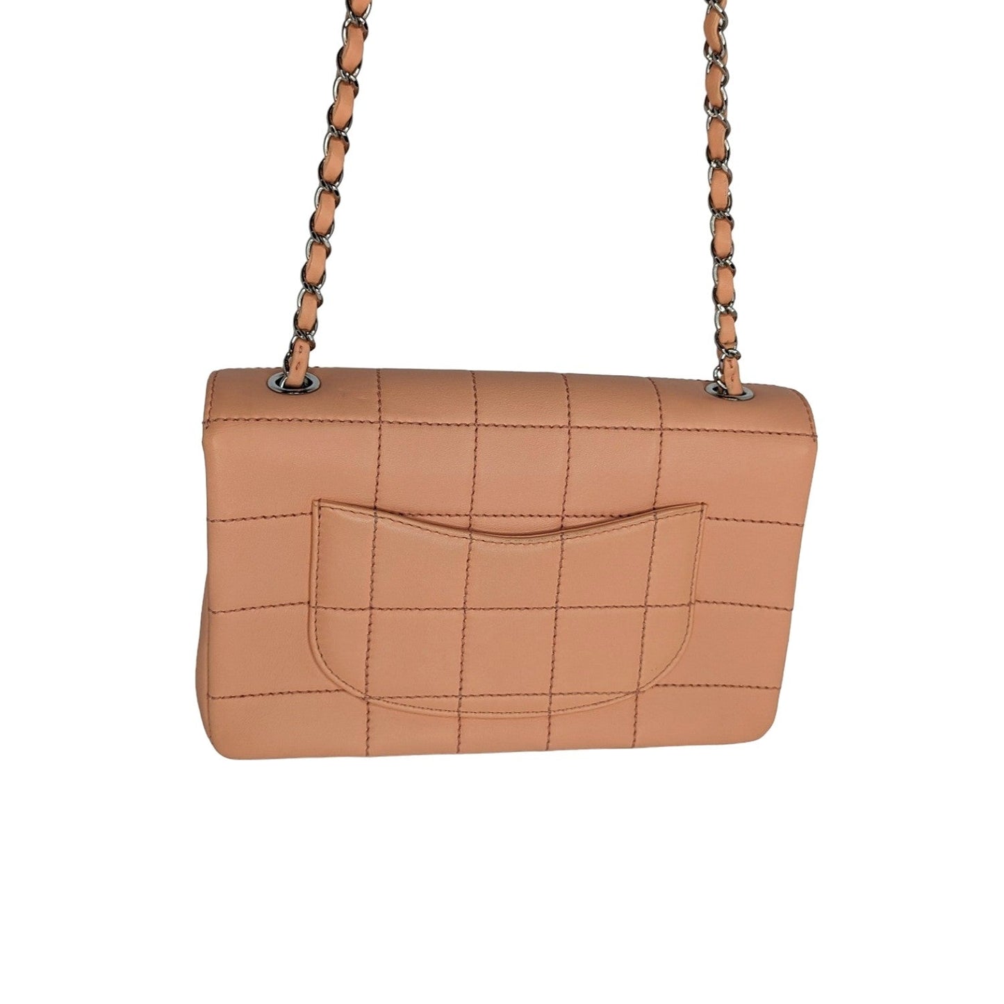 Luxury Chanel bag Vintage Peach Square Quilted Medium Flap Bag