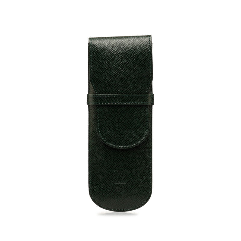 Louis Vuitton Taiga Etoile Stylo Pencase M30364 Episeas Green Leather  Louis Vuitton