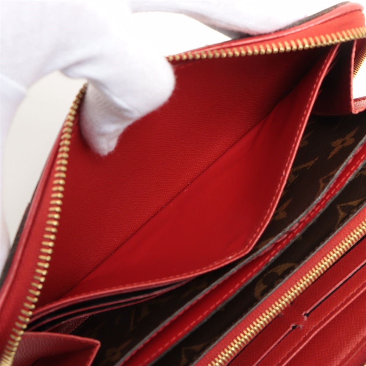 Louis Vuitton Monogram  Wallet M61854 Triple Round Zip Wallet