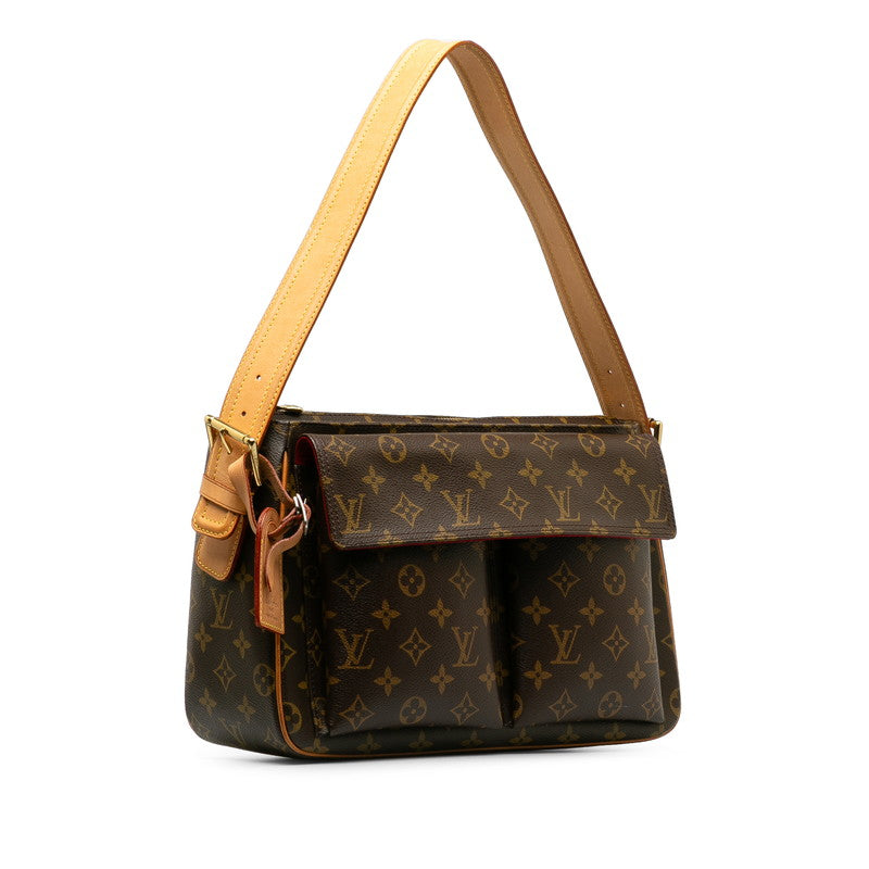 Louis Vuitton Monogram Vivace GM Shoulder Bag M51163 Brown PVC Leather  Louis Vuitton