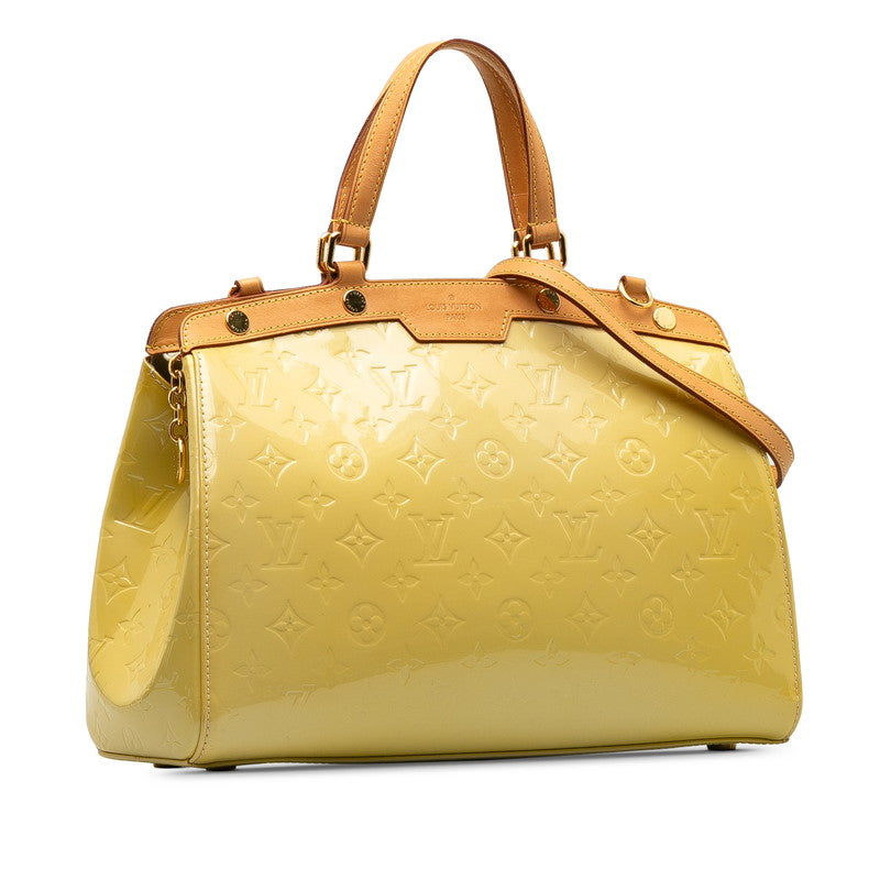 Louis Vuitton Monogram Vernis Blair MM Handbag Shoulder Bag 2WAY M90108 Citrine Yellow Patent Leather  Louis Vuitton