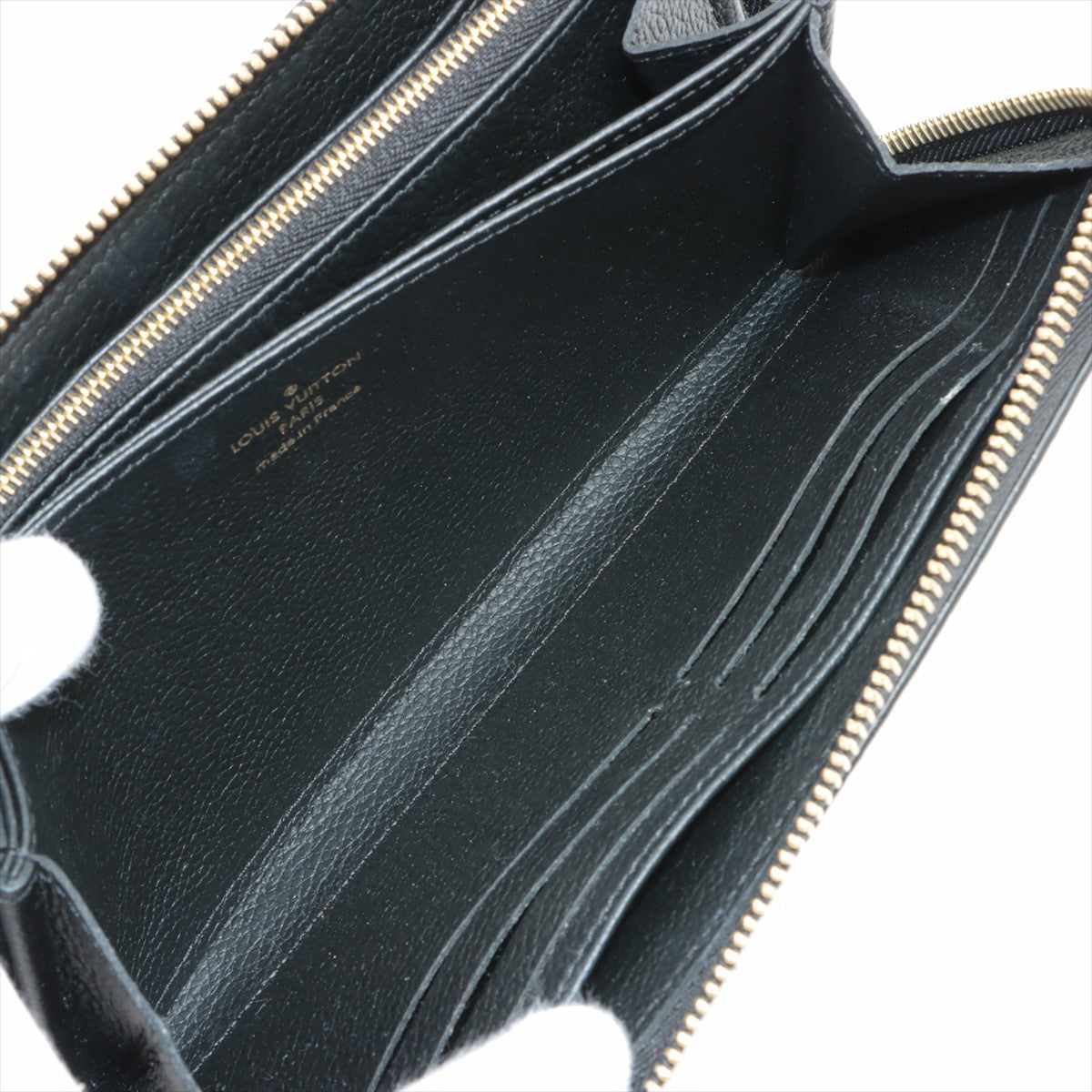 Louis Vuitton Bi-Color Monogram Implant Zippyr Wallet M80481 Noneir Cream Round Zipper Wallet