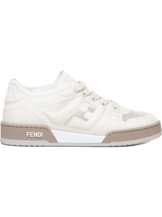 Luxury Fendi Match Mesh Low Top Sneakers White