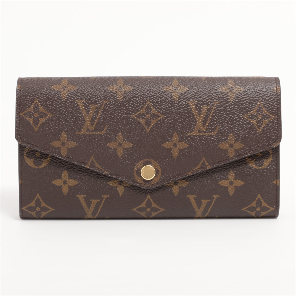 Louis Vuitton Monogram Portefoliosara M60531 Brown Long   Wallet