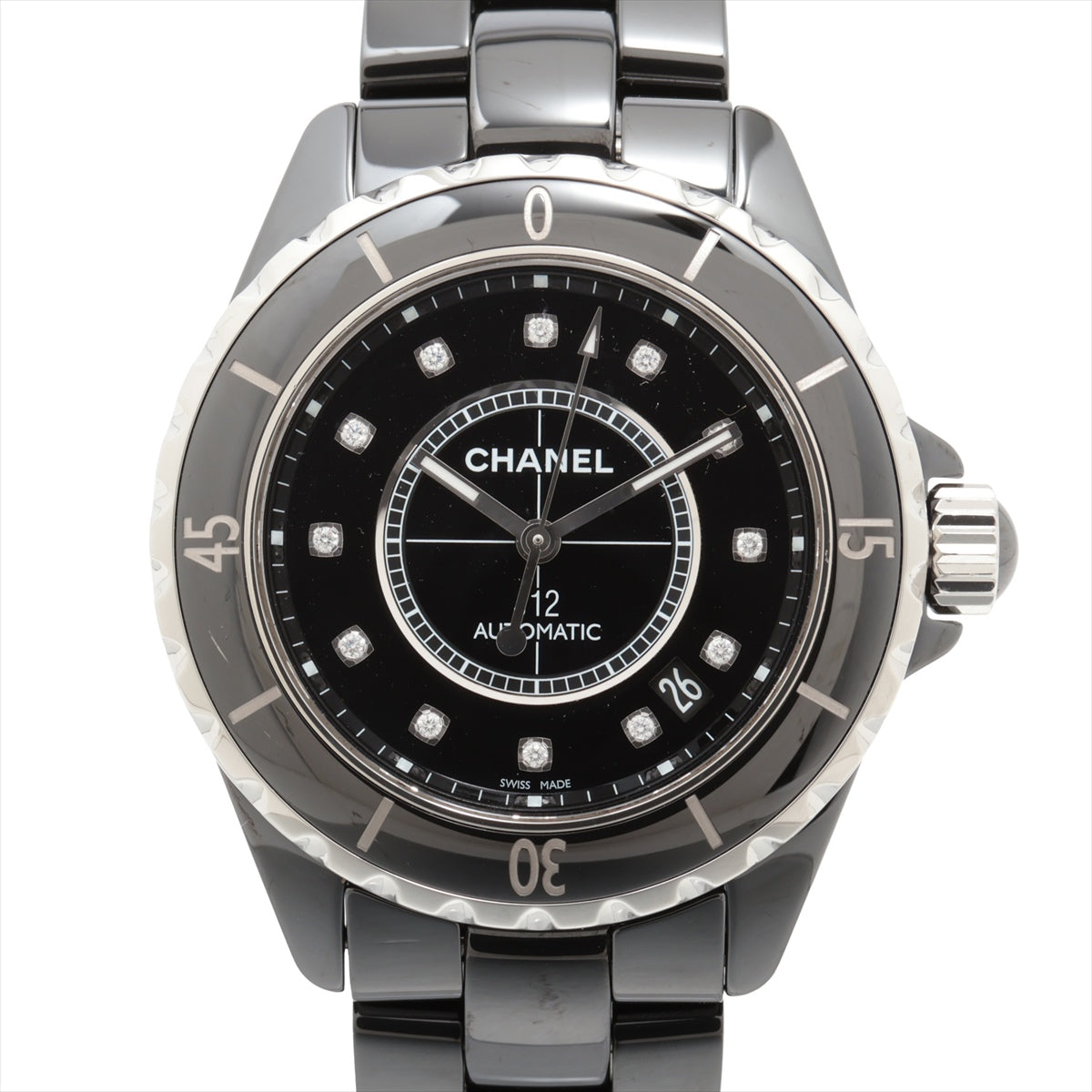 Chanel J12 H1626 SSCE AT Black