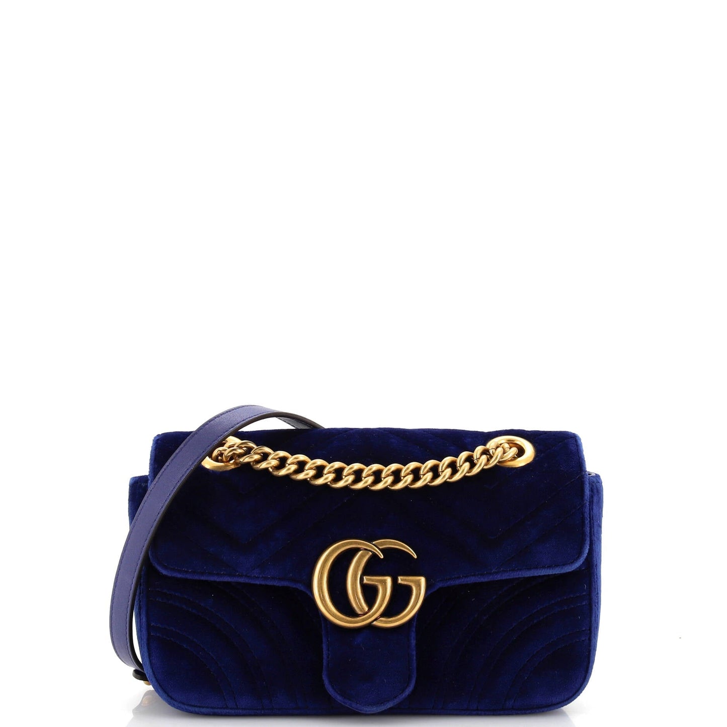 Luxury Gucci Trending 2025 GG Marmont Flap Bag Matelasse Velvet Mini