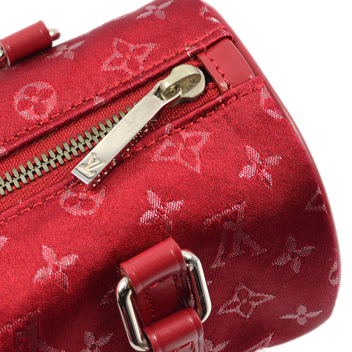 Louis Vuitton 2002 Red Monogram Satin Little Papillon M92353