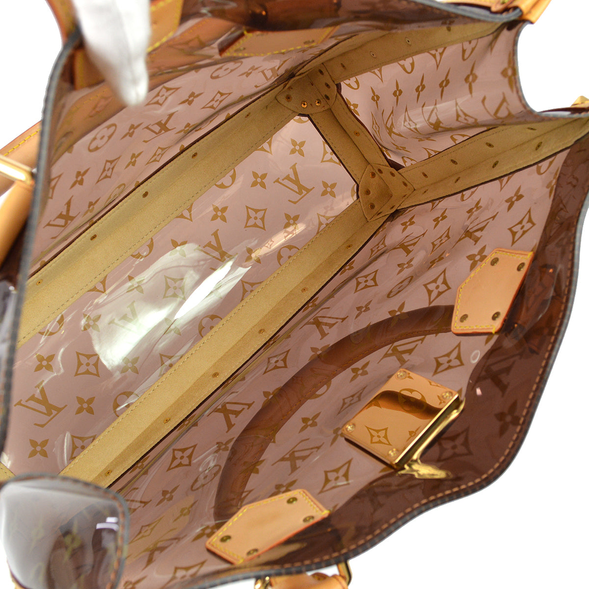 Louis Vuitton 2004 Monogram Vinyl Neo Cabas Ambre MM M92504