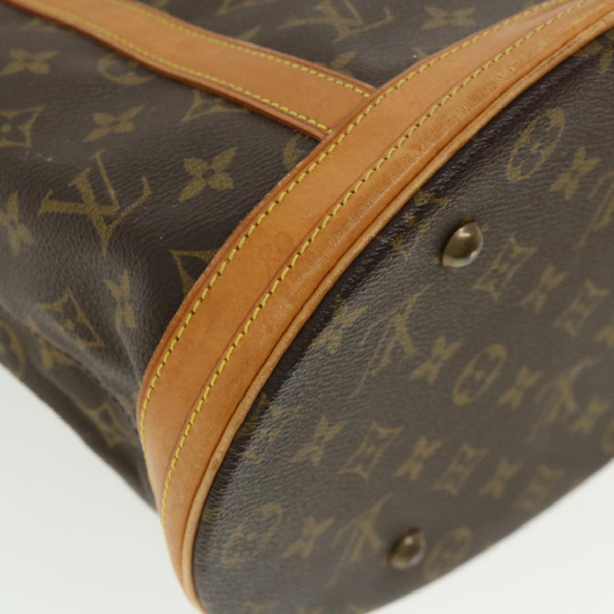 LOUIS VUITTON Monogram Bucket GM Shoulder Bag M42236 LV ai079