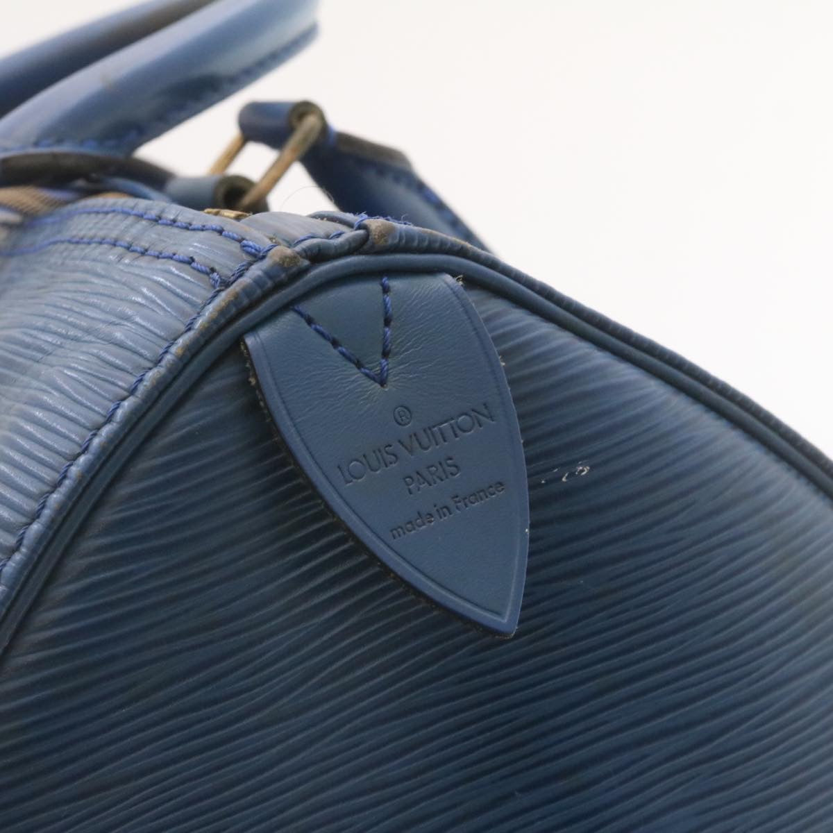 LOUIS VUITTON Epi Alma Hand Bag Blue M52145 LV ai161