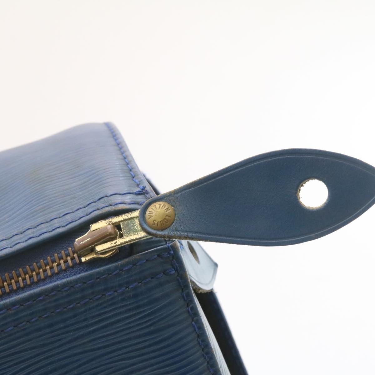 LOUIS VUITTON Epi Alma Hand Bag Blue M52145 LV ai161
