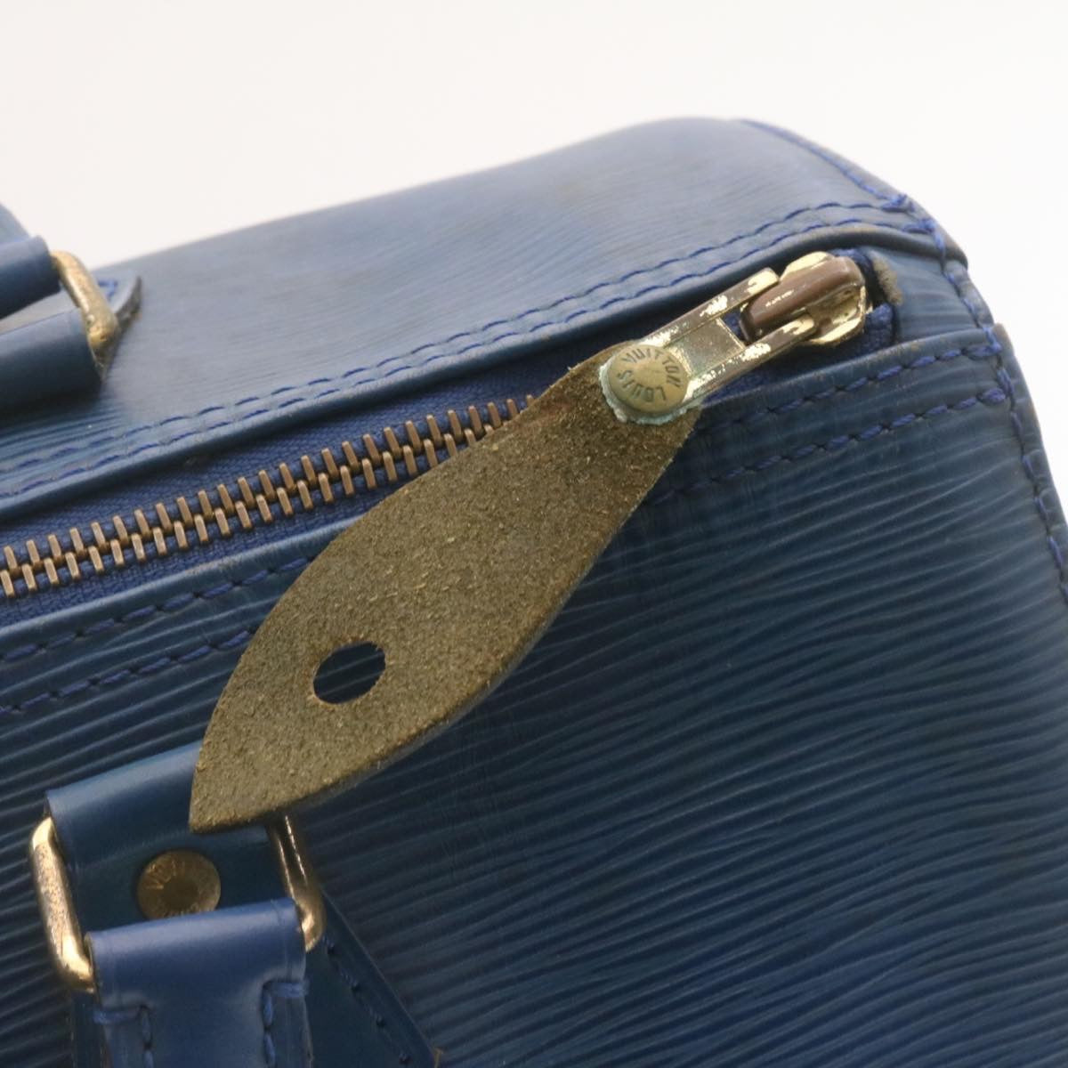 LOUIS VUITTON Epi Alma Hand Bag Blue M52145 LV ai161