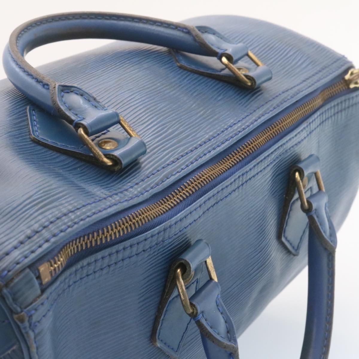 LOUIS VUITTON Epi Alma Hand Bag Blue M52145 LV ai161